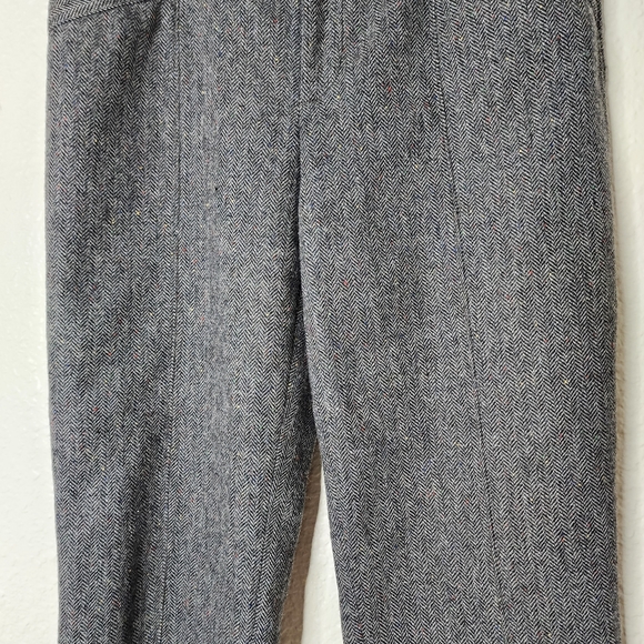 Cartonnier x Anthropologie Wool Blend Herringbone Trouser Pants Women's Size 8 - Picture 2 of 10
